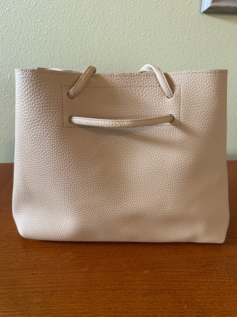 8 Other Reasons Tan Pebbled‎ Vegan Leather Slouchy Bucket Bag